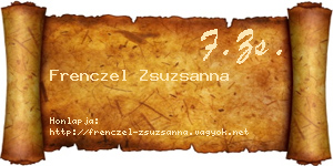 Frenczel Zsuzsanna névjegykártya